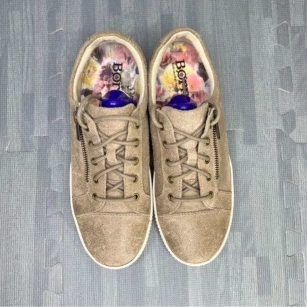 BORN Tamara Distressed Sneakers Tan Women's Size 8 - Picture 5 of 10